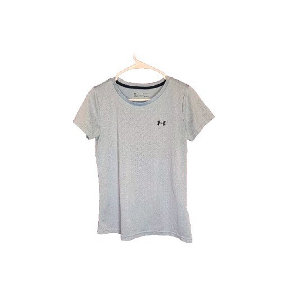 Under Armour Loose Shirt Top Blue Short Sleeve Size Small